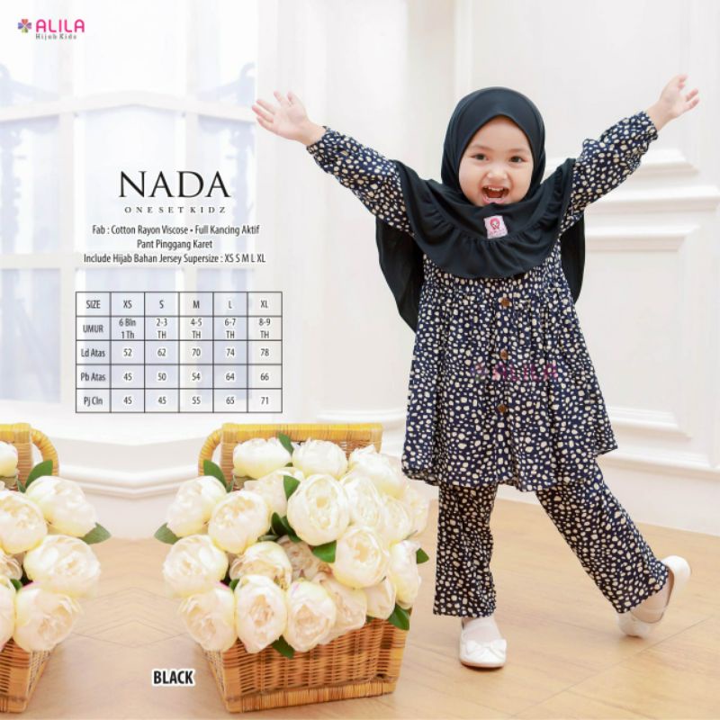 Nada one set kids by alila (include hijab)
