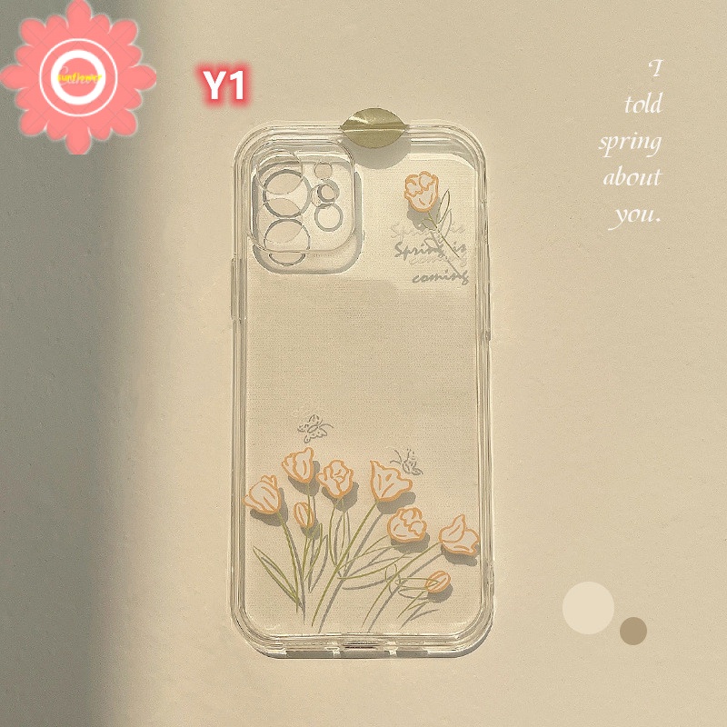 Realme Summer Clear Case Realme C35 C31 C30 GT 9 Pro 8I 9i 5c21y C25Y 6i 8 8pro 5i C11 C15 C12 C25 C25s 7 7i 5s 6s C17 C20 C21 C20A Fresh Flowers Cover