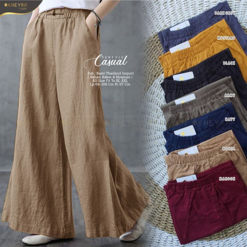 Koleksi Casual Pants #10 #11 #29 #28 #19 matt Katun Linen Original, Thailand fit to XL-XXL LP 64-110