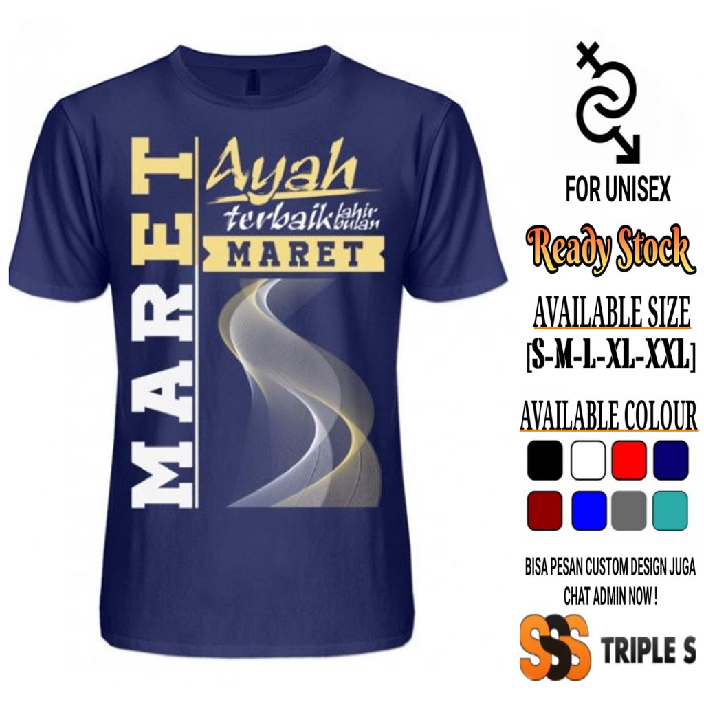 KAOS AYAH PEJUANG KELUARGA LAHIR DI BULAN AGUSTUS WARNA NAVY KEREN