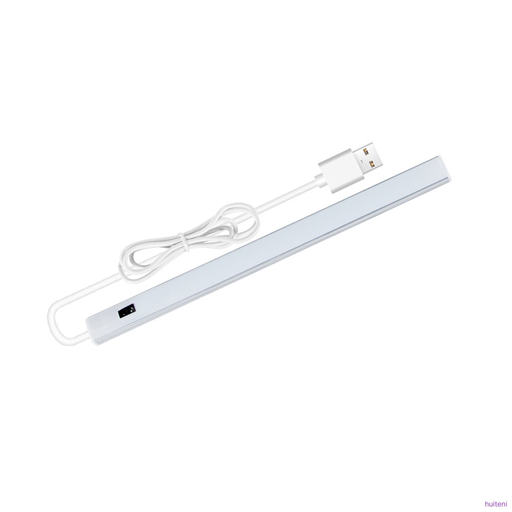 Under Cabinet Light Bar LED 4000K Closet Strip Light USB Sensor Adjustable Wardrobe Lamp, White, 20cm huiteni.id