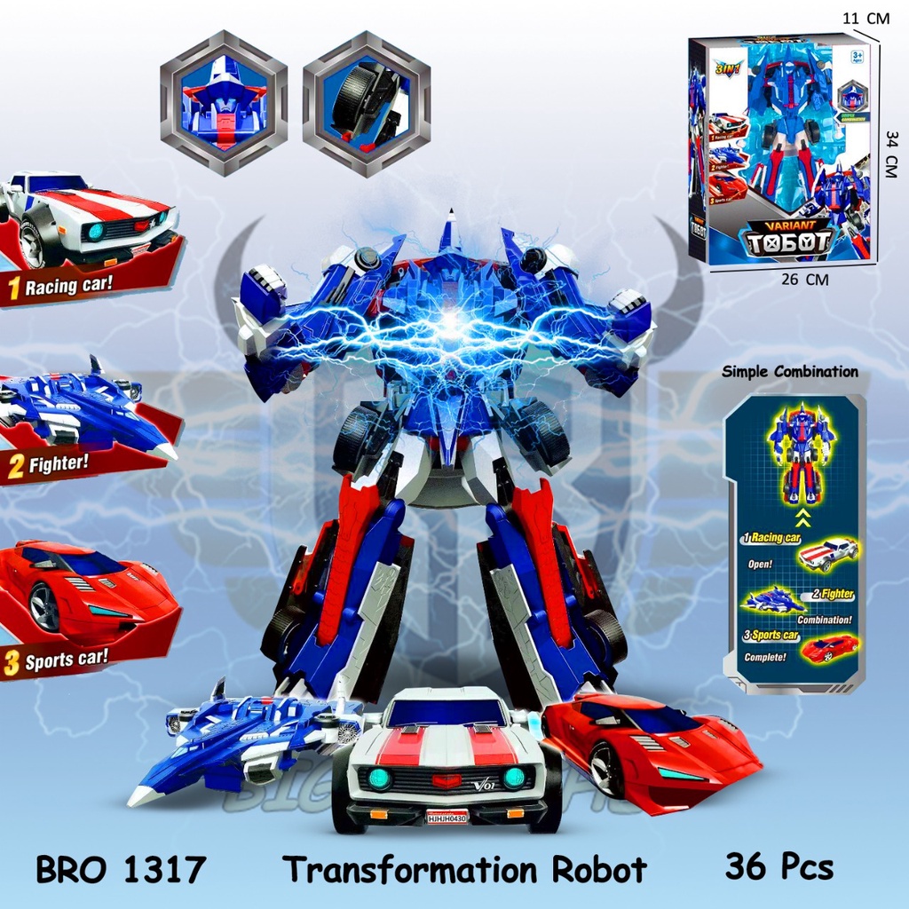 Mainan Maenan Robot Robotan Transformer Mobil Berubah Jadi Robot & Robot Ultramen / kado hadiah ulta