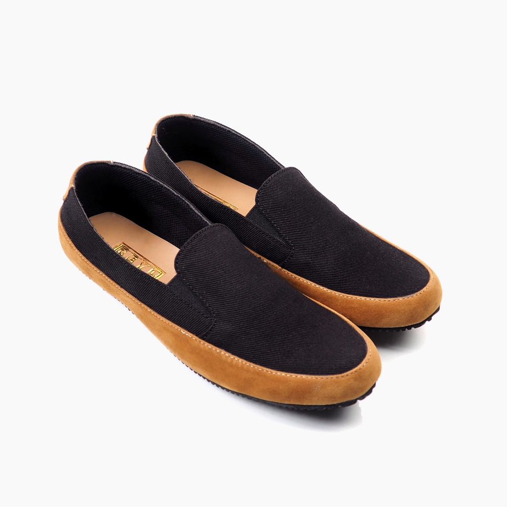 Tone 0.1 Black | Sepatu Canvas Vintage Klasik Casual Pria Boat Ori Original Footwear | FORIND x Reyl