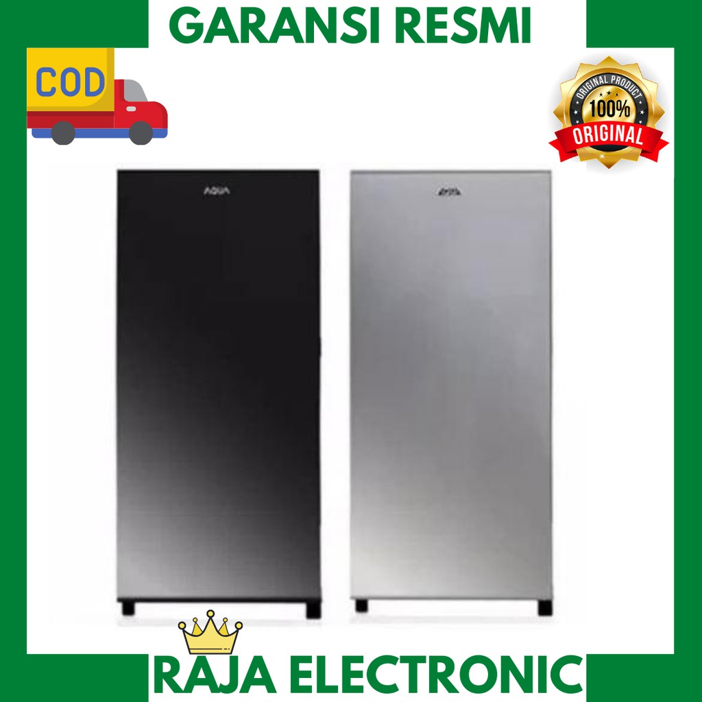 KULKAS AQUA 1 PINTU AQR-D191 DS (HITAM) /LS ( SILVER)