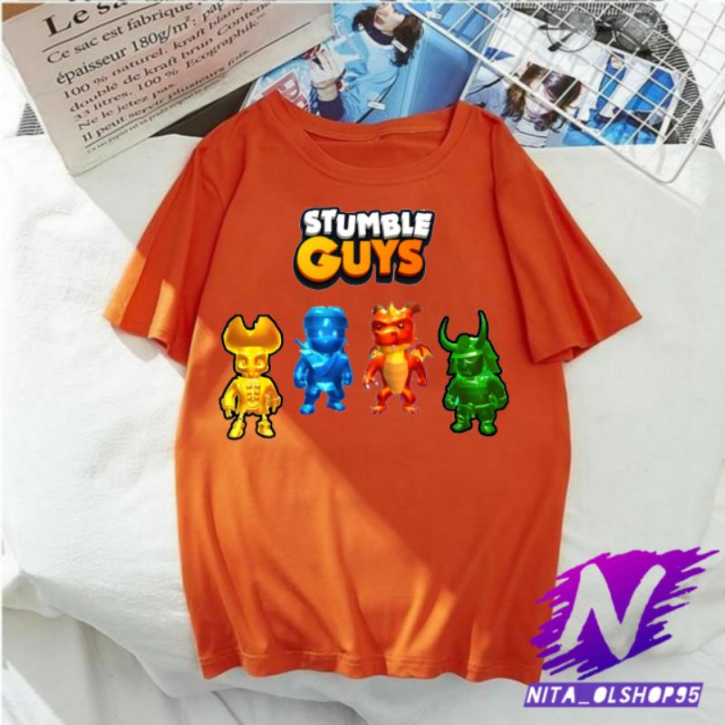 baju stumble guys kaos stumble guys baju kaos anak stumbel epic populer