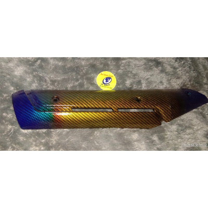 cover knalpot vixion new carbon