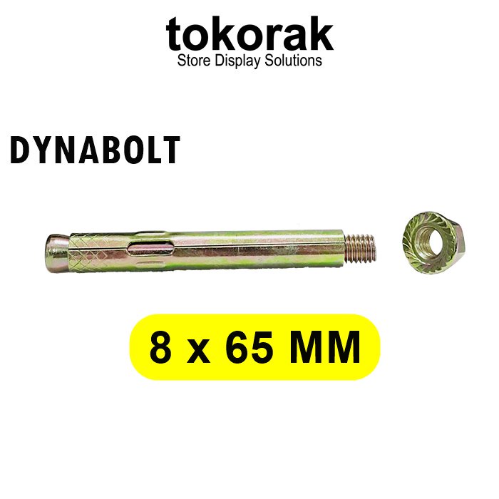 DYNABOLT 8 X 65 MM ANCHOR BAUT BETON - ANGKUR BOLT - DYNA DINABOLT