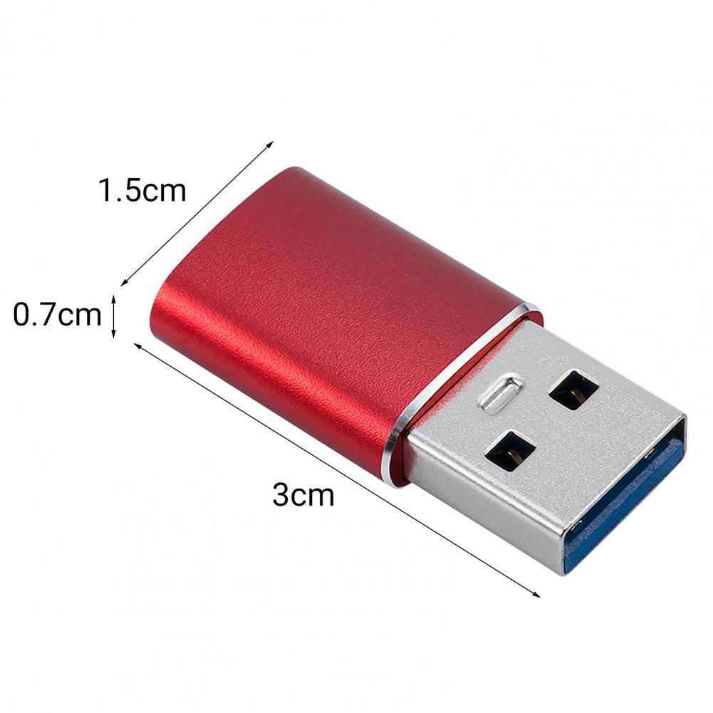 Converter USB 3.1A Male To Type C Female TRIPLEDI OTG High Speed Transfer 10Gbps Aluminium