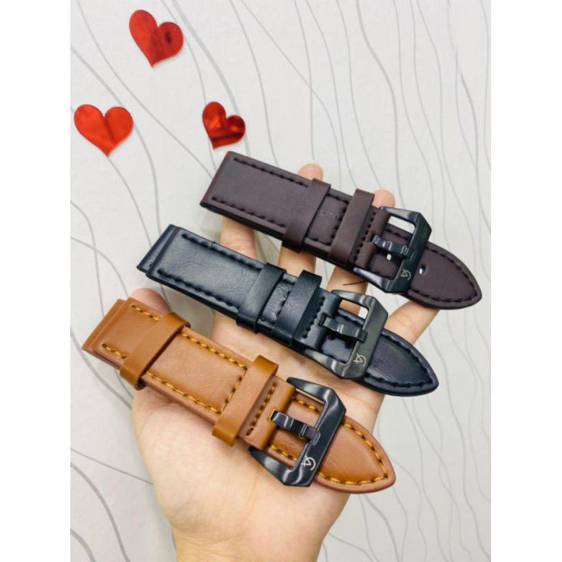 Strap/Tali Jam Tangan Kulit Alexander Christie Kepala Pengait Tipis