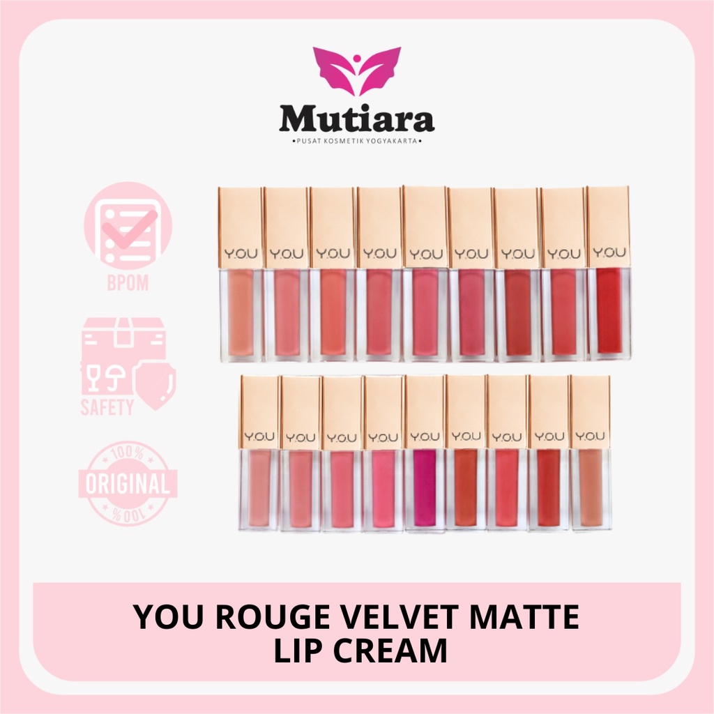 Jual YOU ROUGE VELVET MATTE LIP CREAM | Shopee Indonesia