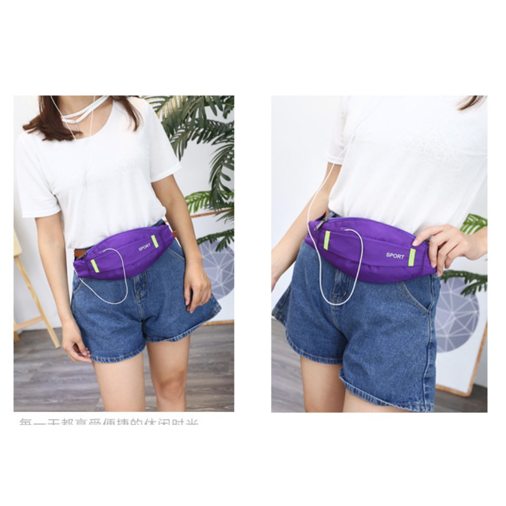 LJY15 Tas Pinggang  Pria Wanita Unisex Sport Waist Bag Murah Impor TKM