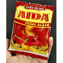 

Cabai Bubuk Aida / Bumbu Cabai Giling Aida / Bubuk Cabai Aida 25gram