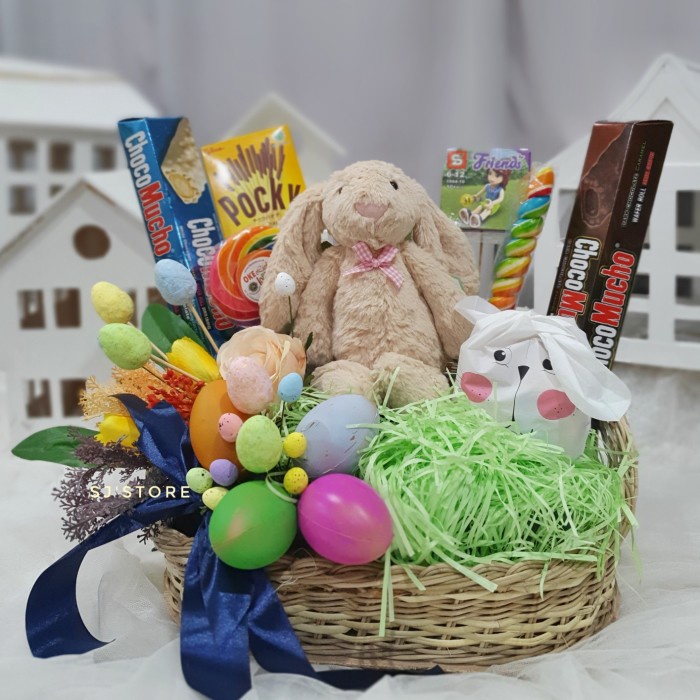 

Easter bunny eggs chocolate hampers dekorasi hiasan kado paskah