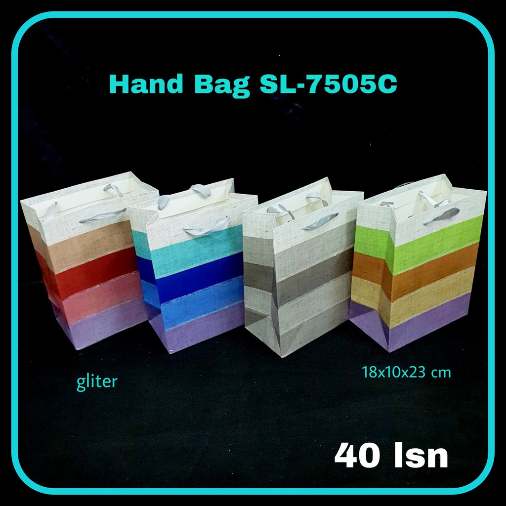 

ILP Hand Bag Kertas SL7505C / Goodie Bag / Tas Serbaguna / Tas Tenteng