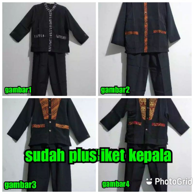 Jual setelan baju pangsi anak l baju adat rebo nyunda l seragam sekolah