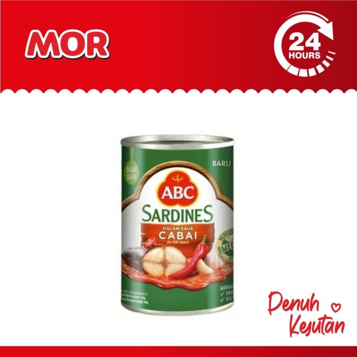 

Da202X6 Abc Sardines Saus Cabai Ikan Sarden Chili Sauce 155 Gr Xa20X1