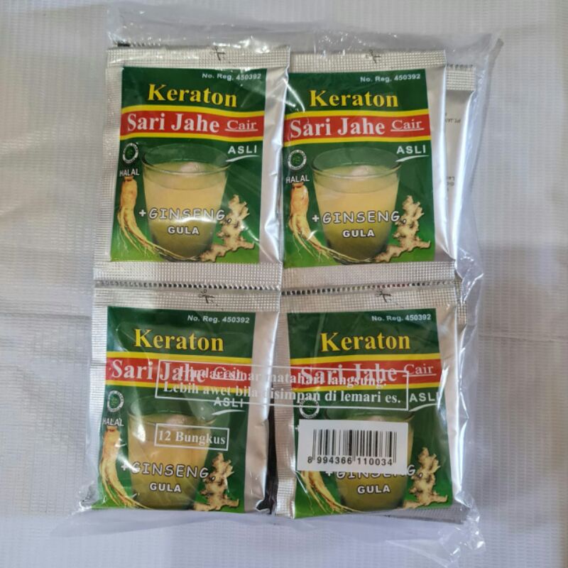 KERATON SARI JAHE CAIR 30ML ISI 12 SACHET