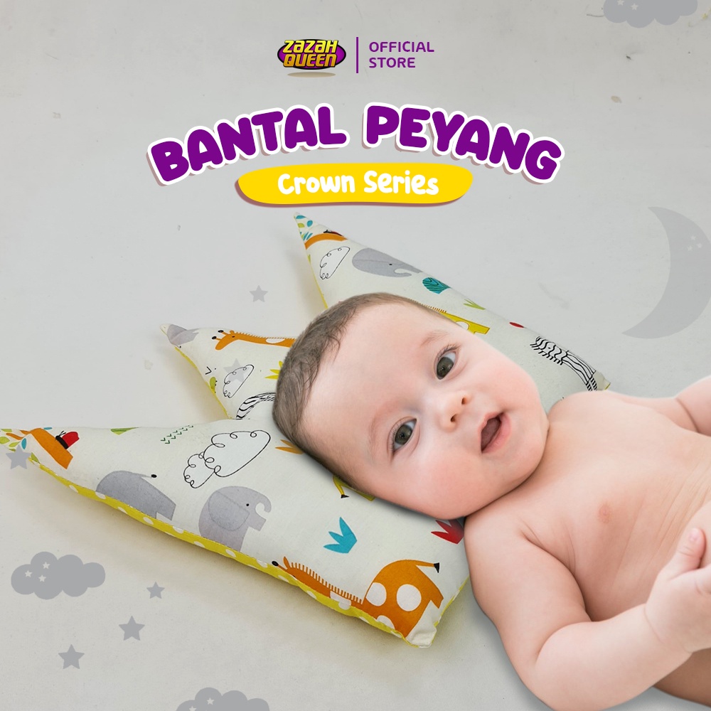 Bantal Peyang Bayi / Bantal Mahkota / Bantal Crown / Bantal bayi