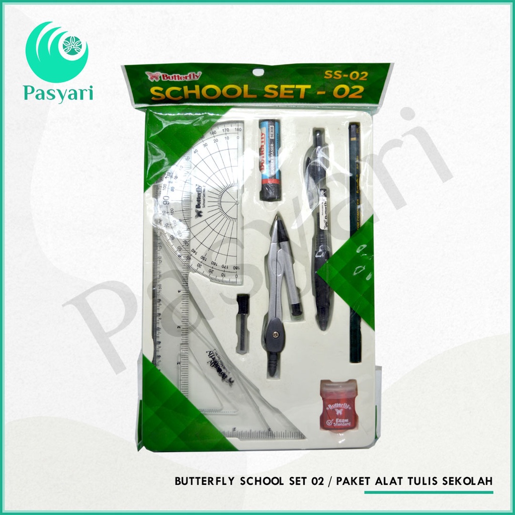 

Butterfly School Set 02 / Paket Alat tulis Sekolah