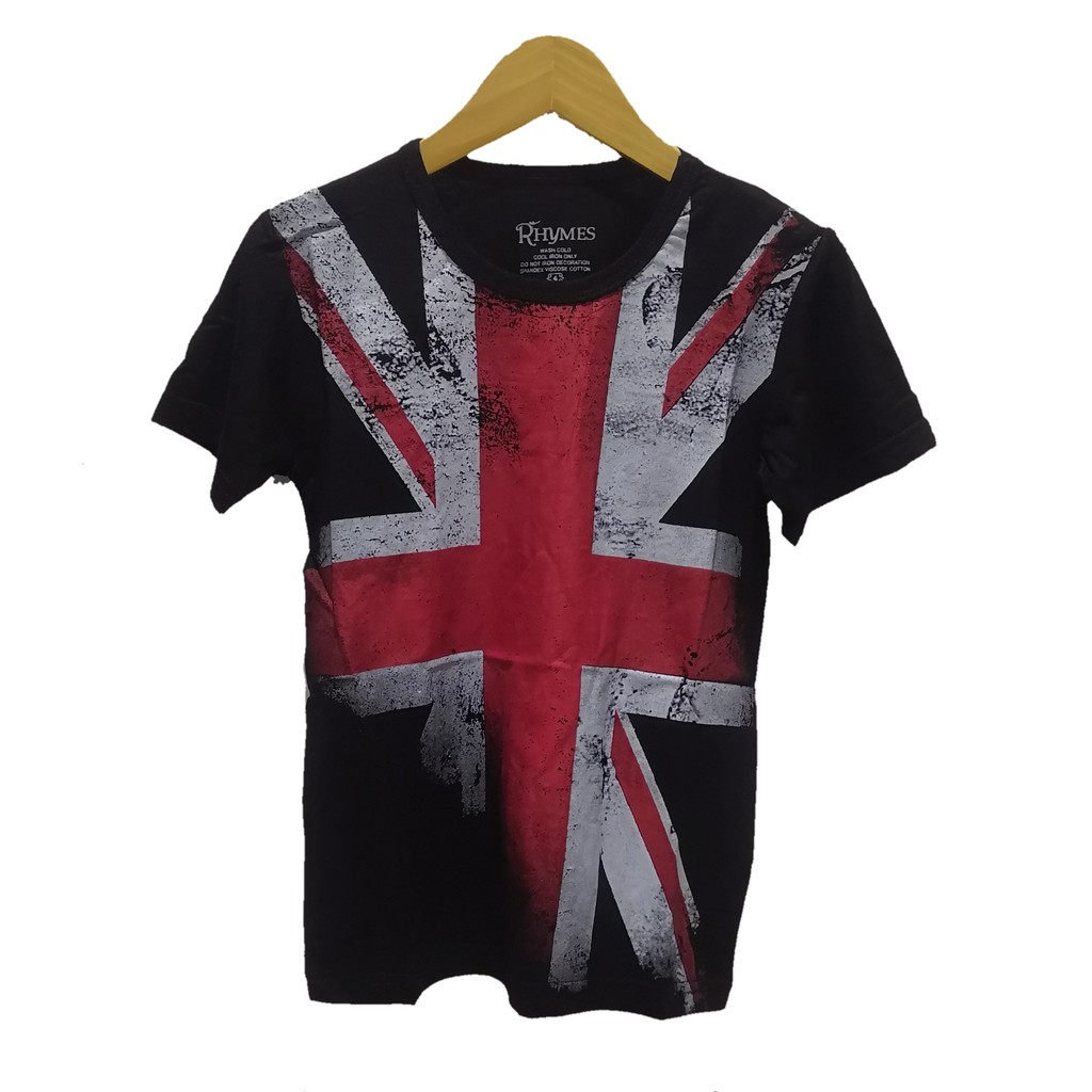 Baju Kaos Anak England Tshirt Bendera Inggris Import Rhymes