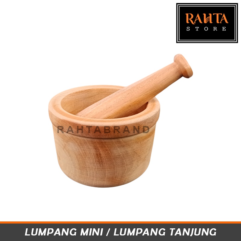 KT31-Rahta Alu Lumpang Mini/Tumbukan Kayu/Lumpang Kayu