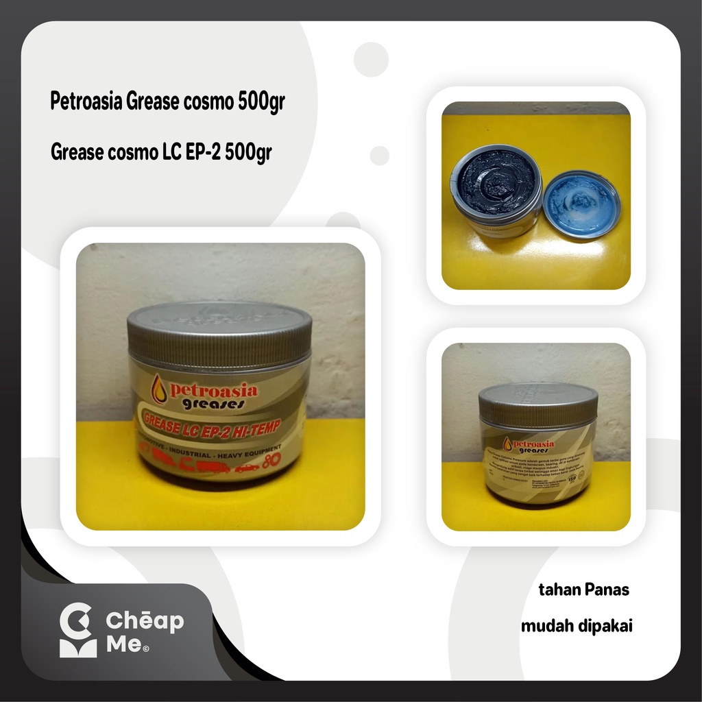 GEMUK GREASE COSMO LC EP2 HIGH TEMP 500GR PETROASIA / GREASE COSMO LC EP2 500GR / Petroasia Gemuk Pe