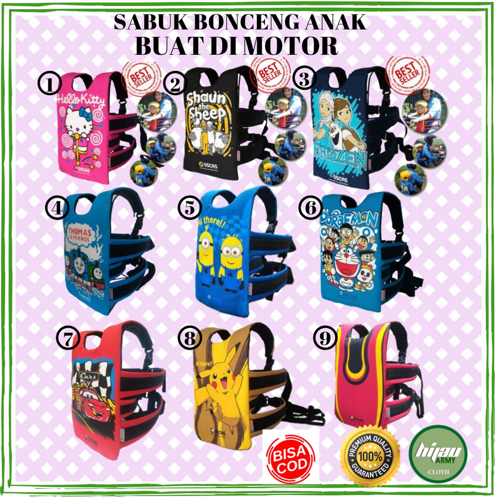 SABUK BONCENG MOTOR TERLARIS / SABUK BONCENG ANAK , SABUK BONCENG BUAT ANAK TERMURAh