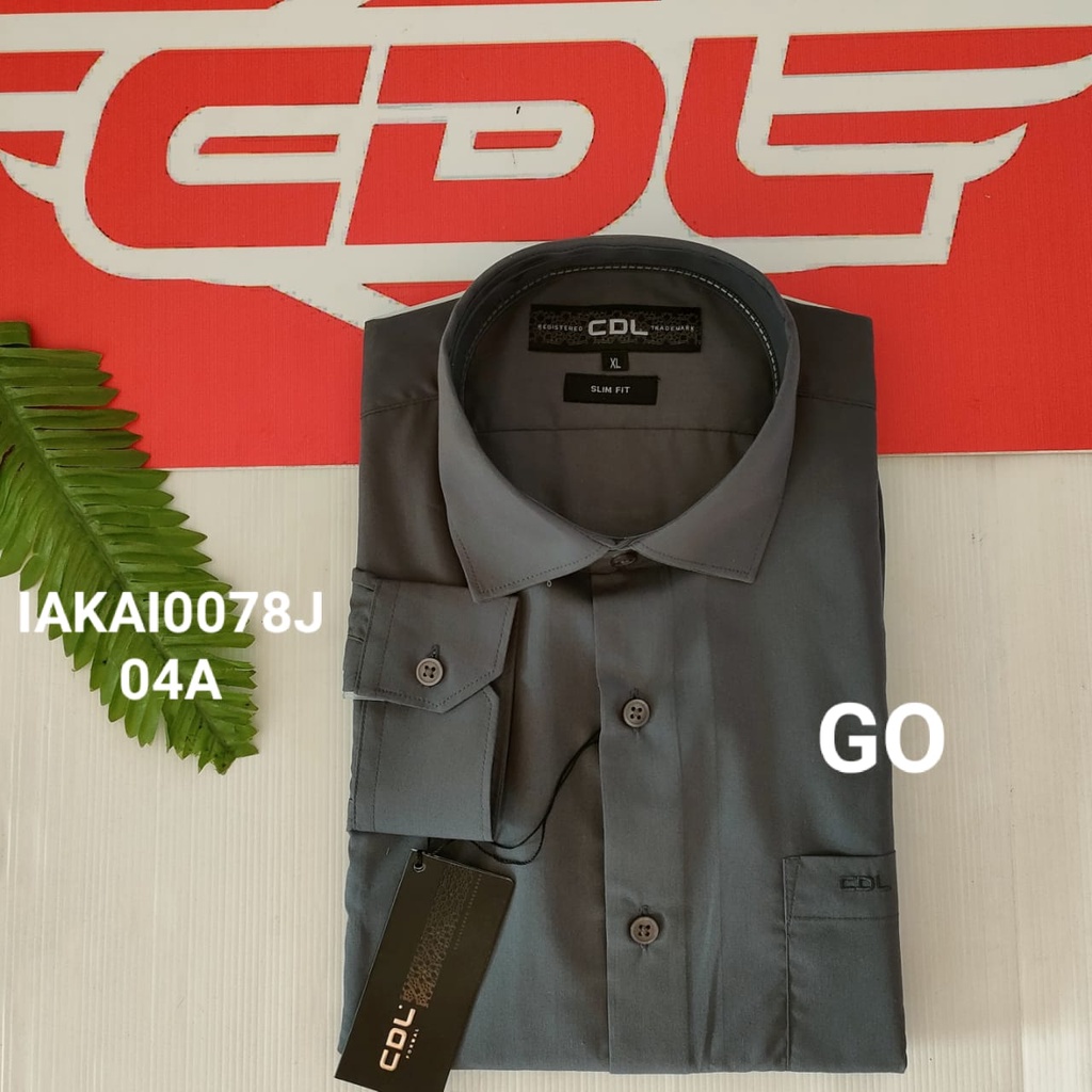 gof CDL (CARDINAL) KEMEJA FORMAL PANJANG SLIMFIT Kemeja Kantor Atasan Kemeja Formal Original POLOS