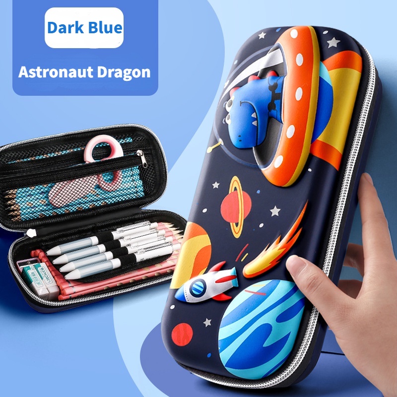 Tempat Pensil Motif Unicorn 3D Ukuran Besar Untuk Anak Perempuan