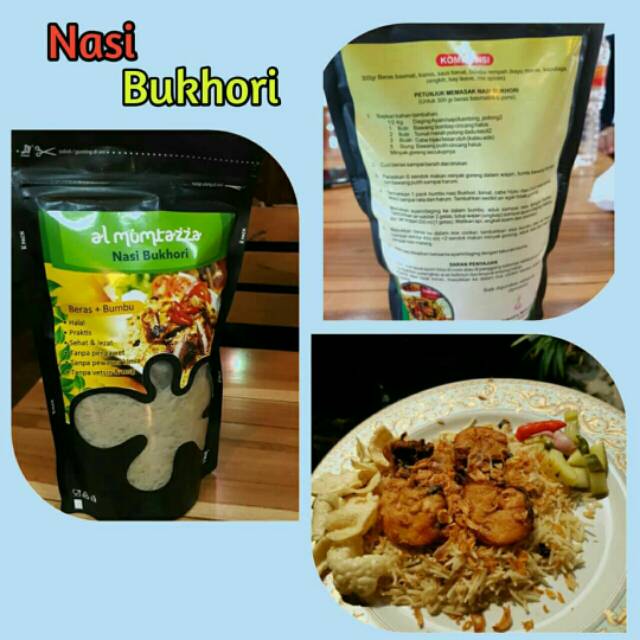 

Nasi Bukhori Almumtazza (beras basmati & bumbu instant)