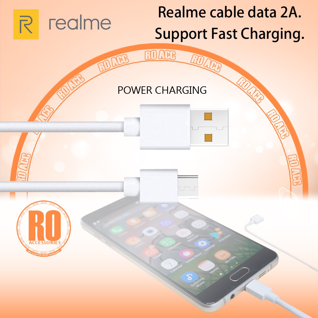 [RO ACC] MICRO USB REALME KABEL DATA MICRO USB ORIGINAL 2A