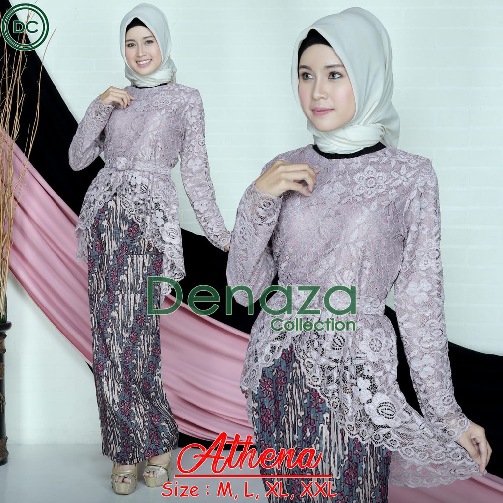 DEN&gt; NEW DESIGN KEBAYA BRUKAT - KEBAYA ATTENA - BRUKAT FASHION ANAK MUDA - BAJU KEBAYA MODERN PESTA