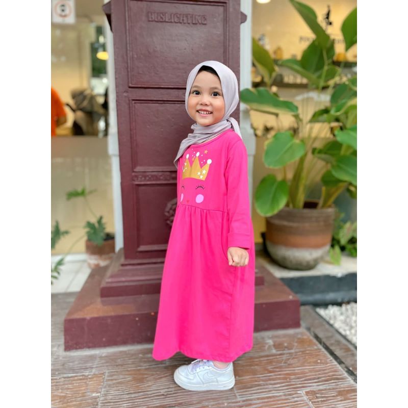 Gamis Anak Ataya Original Hooneybee Smilee Kaos Super Premium Pakaian Anak Perempuan Terlaris Termurah Best Seller