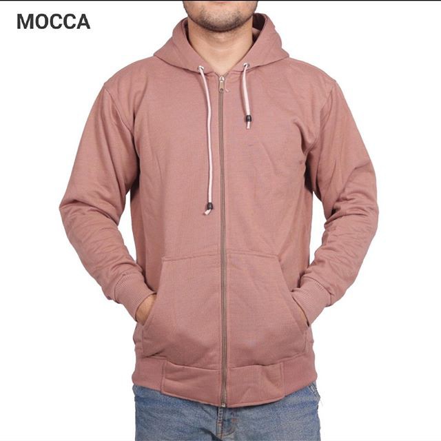 sweater hoodie pria JAKET ZIPPER HOODIE POLOS PRIA WANITA MURAH denshop