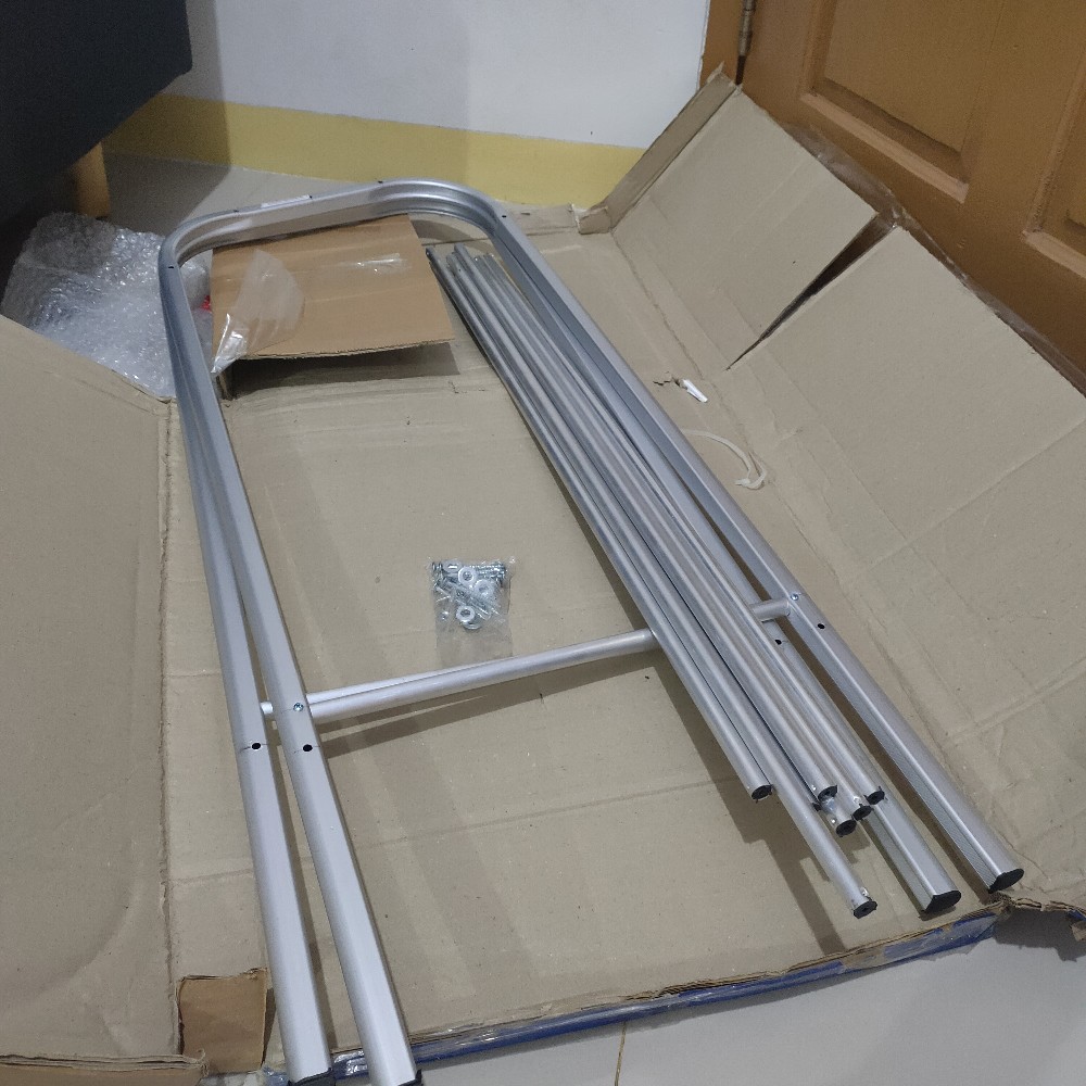 Zh Jemuran Handuk Stainless Murah /gantungan Handuk Berdiri Rak Handuk Kamar Mandi/jemuran Serbaguna