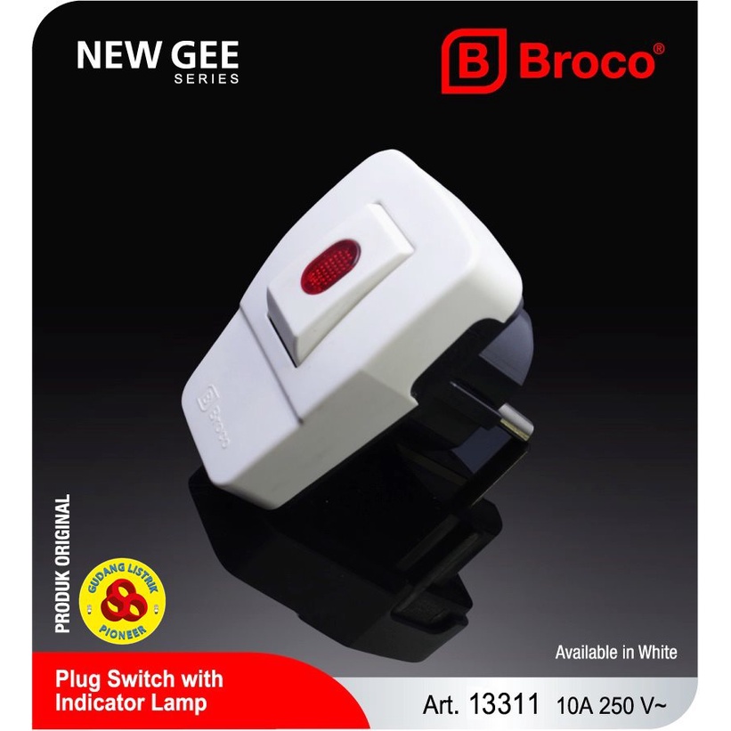 Broco Steker Arde dengan Saklar Neon 13311