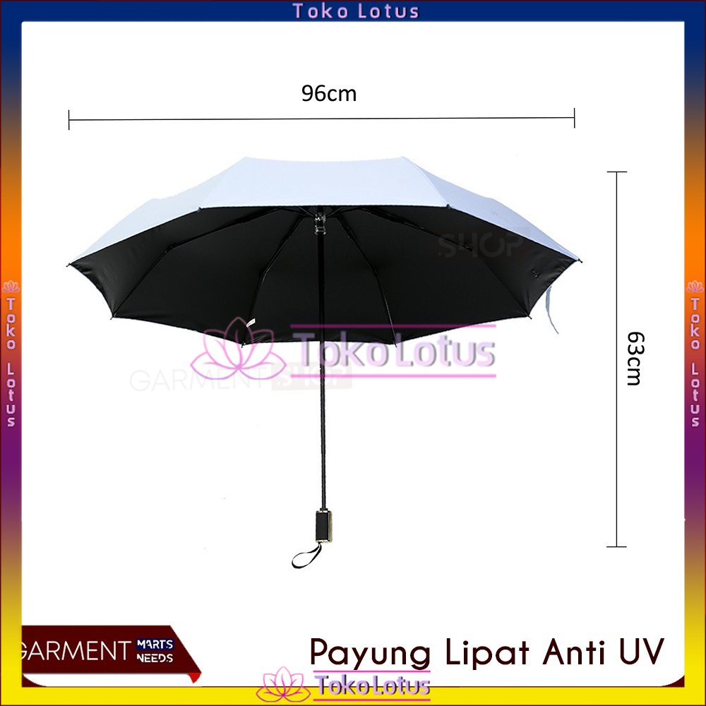 【SEMUA OTOMATIS】 𝐁𝐈𝐒𝐀 𝐁𝐀𝐘𝐀𝐑 𝐂𝐎𝐃 -  PAYUNG MINI PAYUNG LIPAT MINI CANTIK ANTI UV UPF 50+ UMBRELLA SARUNG + TALI