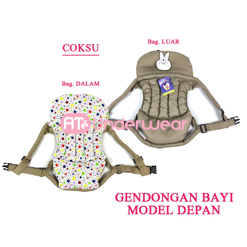 AT136-Gendongan Bayi depan Motif boneka