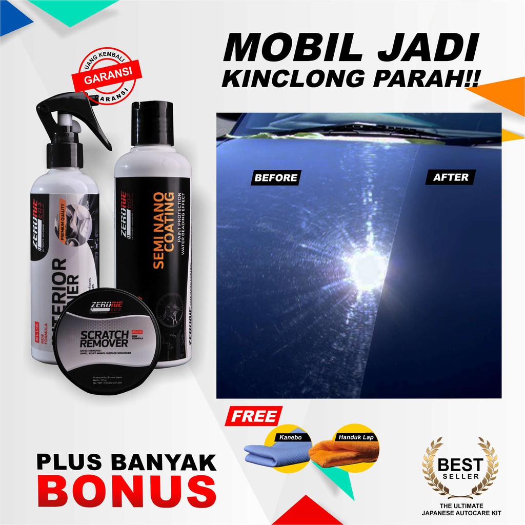 Pengkilap Mobil  Zerone Semi Nano Coating Interior Cleaner 