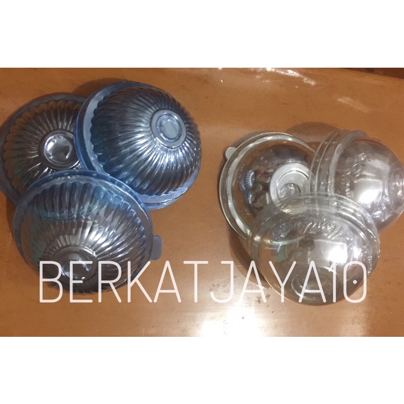 Tutup Gelas Cembung Dome Lid Gelas Plastik Oz Ulir Polos isi 50 pcs