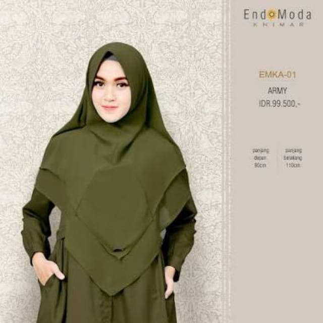 Endomoda: Jilbab Khimar Emka 01-2