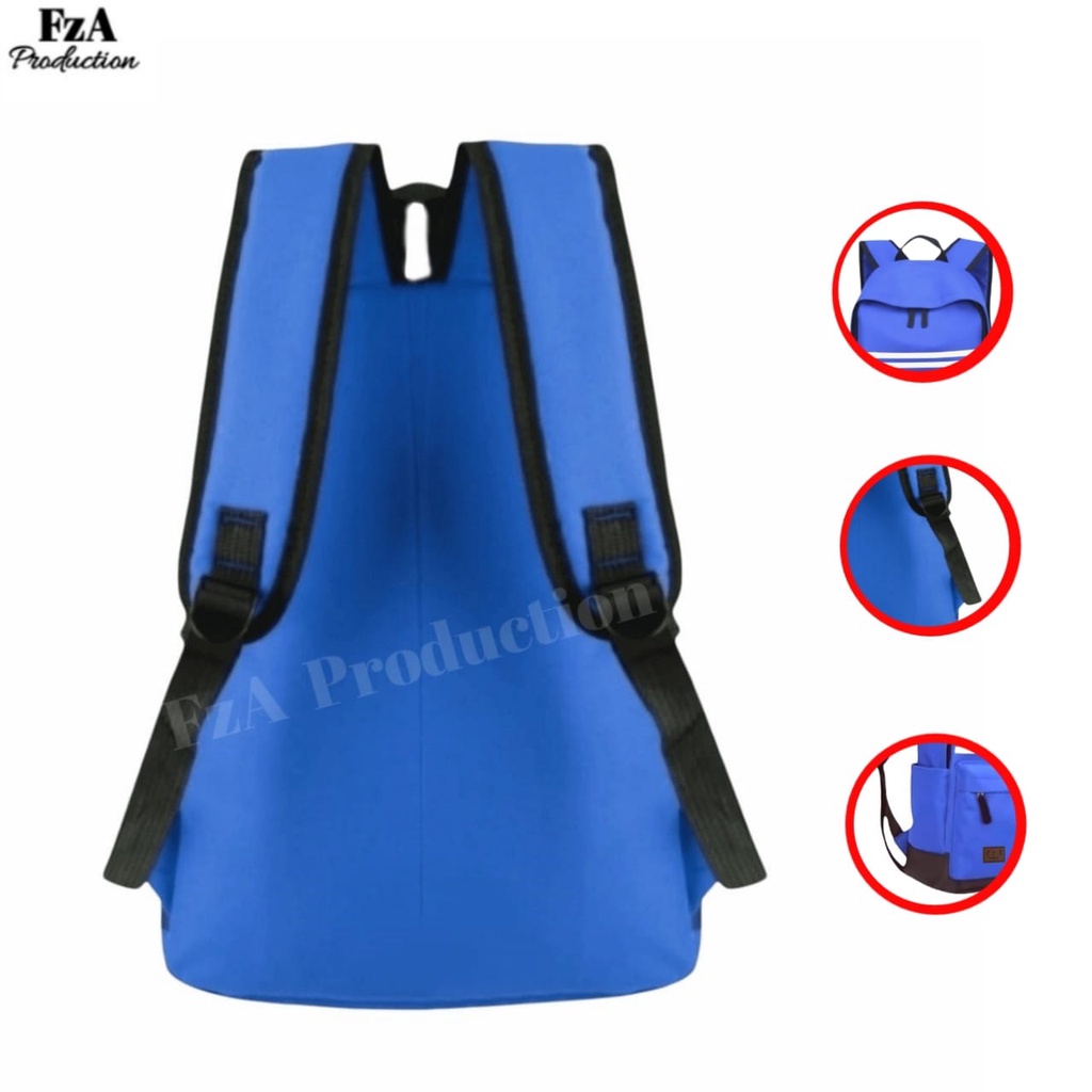 Tas Ransel Gendong Laptop Distro Sekolah Kuliah Pria Wanita Murah Original GRATIS Tas Slempang Waistbag