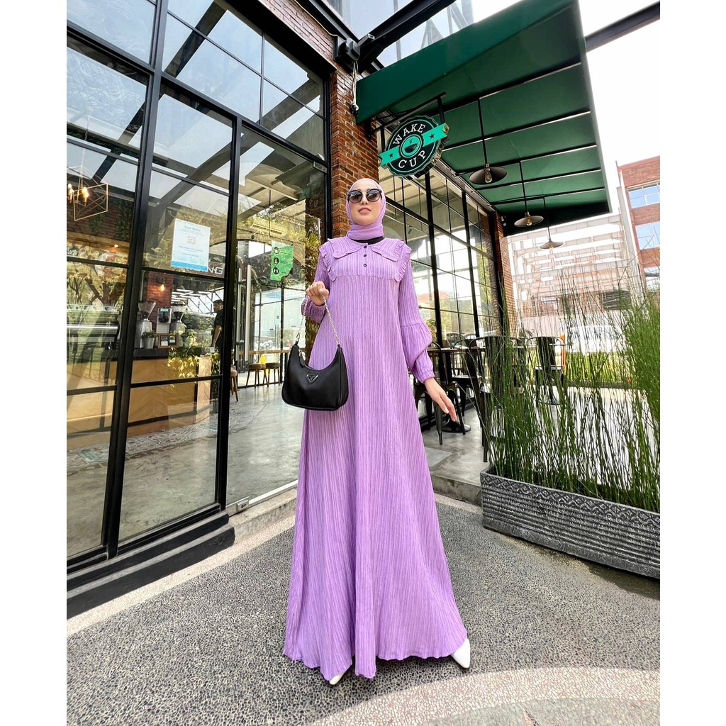 Gamis Diandra Ori Glamz Dress Pesta/ Maxi Muslim/Kekinian/