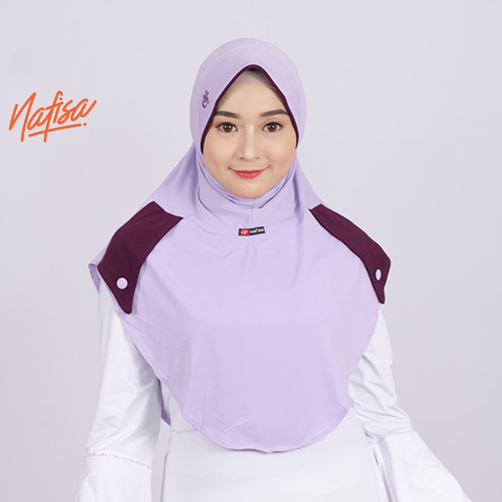 Jilbab Instan Nafisa Karenza | Hijab Instan Sedang Kombinasi Warna Kerudung Instan Bergo