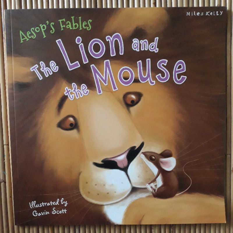 AESOP'S FABLES Illustrated for Little Ones The Lion and Mouse Picture Book Toddler Baby Children Kid