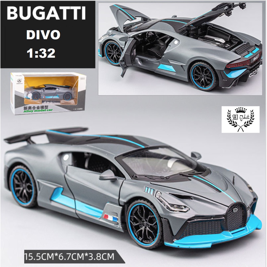 Diecast Miniatur Mobil BUGATTI DIVO Metal Collection Series skala 1:32