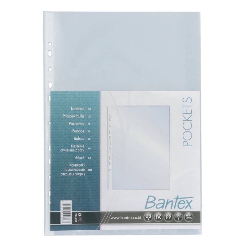 

Bantex Folio F4 Antiglare 20 Sheets