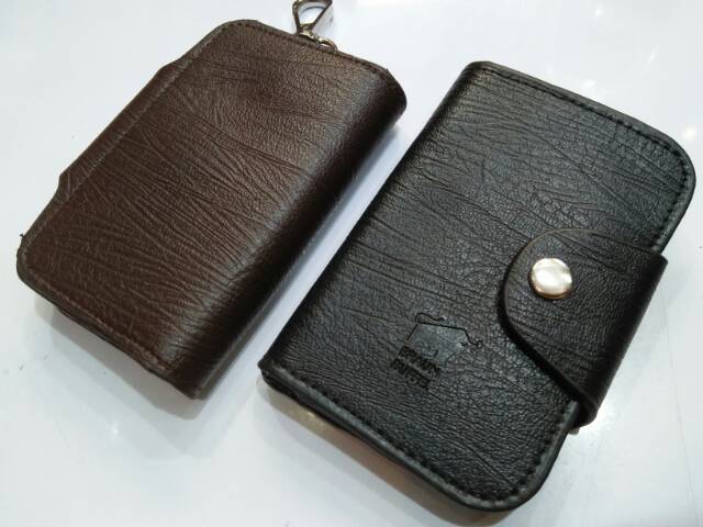 Gantungan kunci card holder kancing