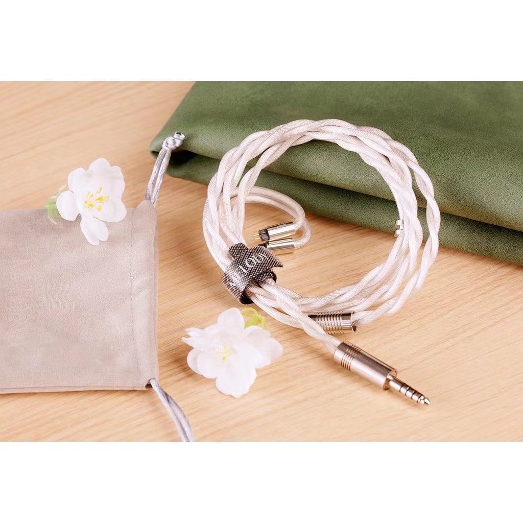 Kabel Upgrade IEM MMCX 2pin MELODY STUDIO MIRROR Litz 2 Liquid Links Pin Jack Rhodium Aksen Mirip Fu