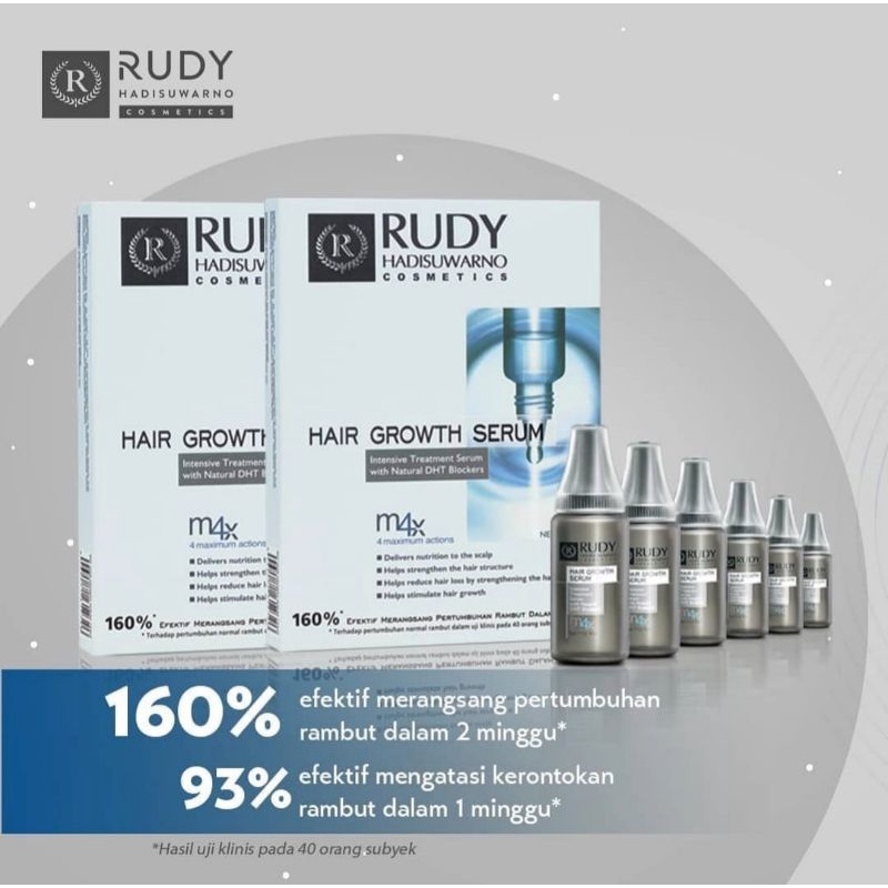 Rudy Hadisuwarno hair growth serum 6x8ml ( 1 pak isi 6 botol)